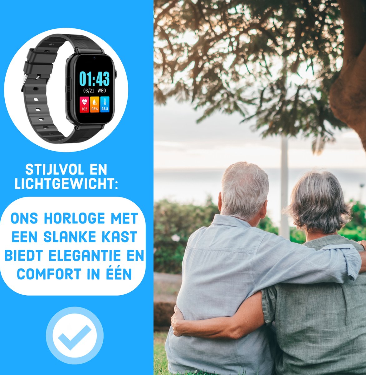 Wiesba WB76S senior smartwatch