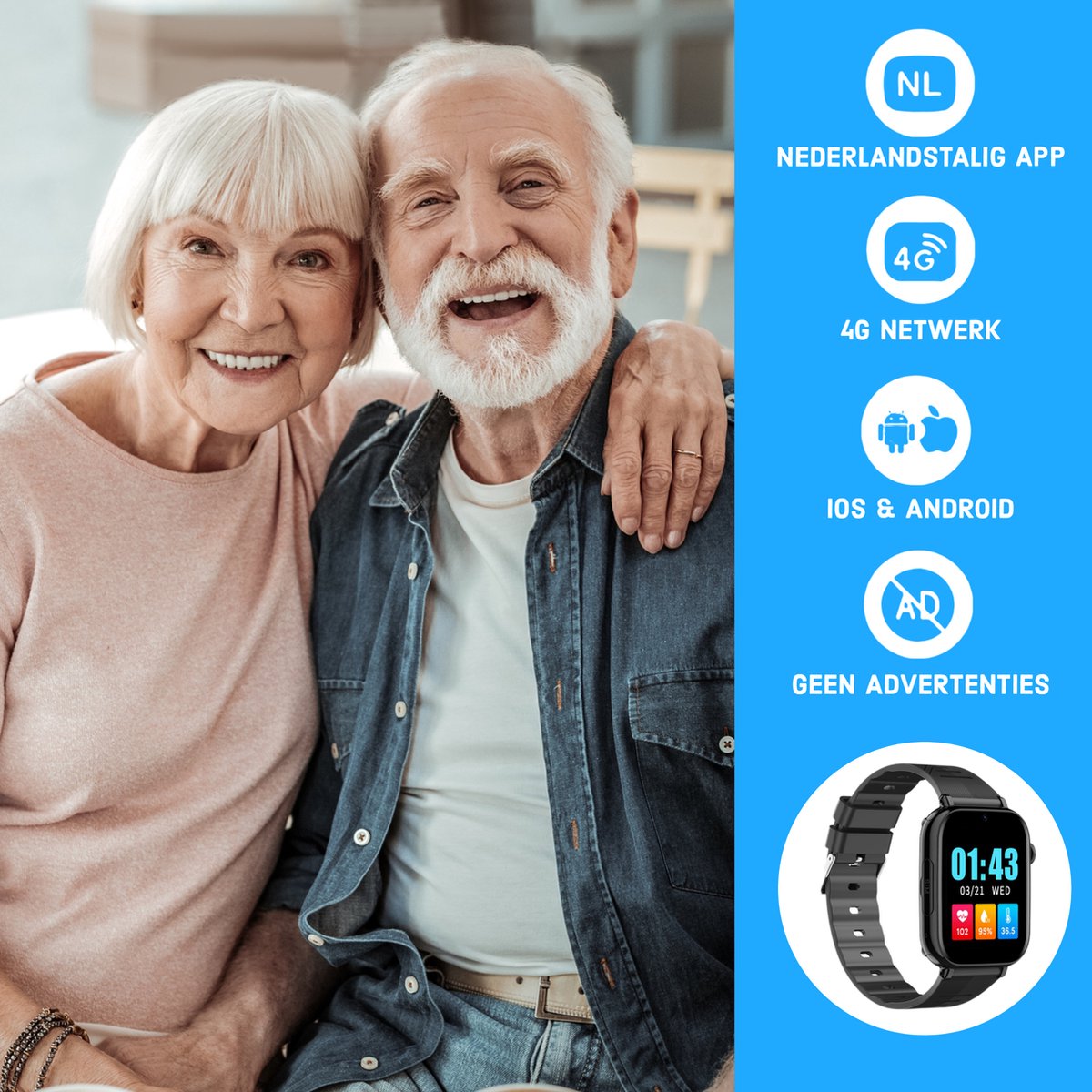 Wiesba WB76S senior smartwatch