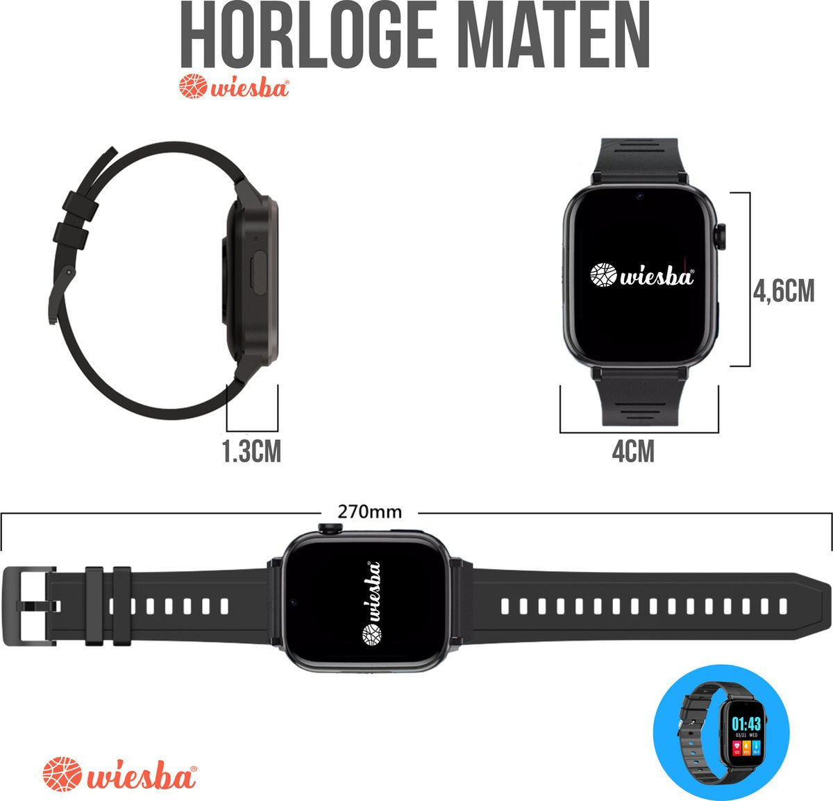 Wiesba WB76S senior smartwatch