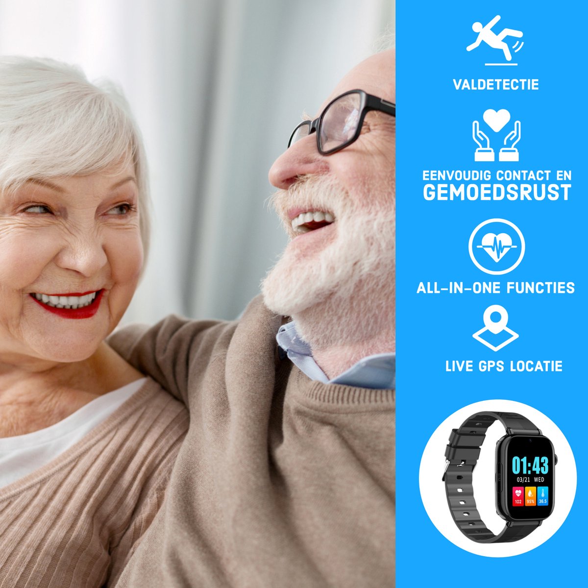 Wiesba WB76S senior smartwatch