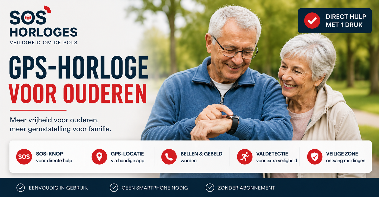 GPS-horloge voor ouderen: zo kiest u een veilig seniorenhorloge met SOS-knop