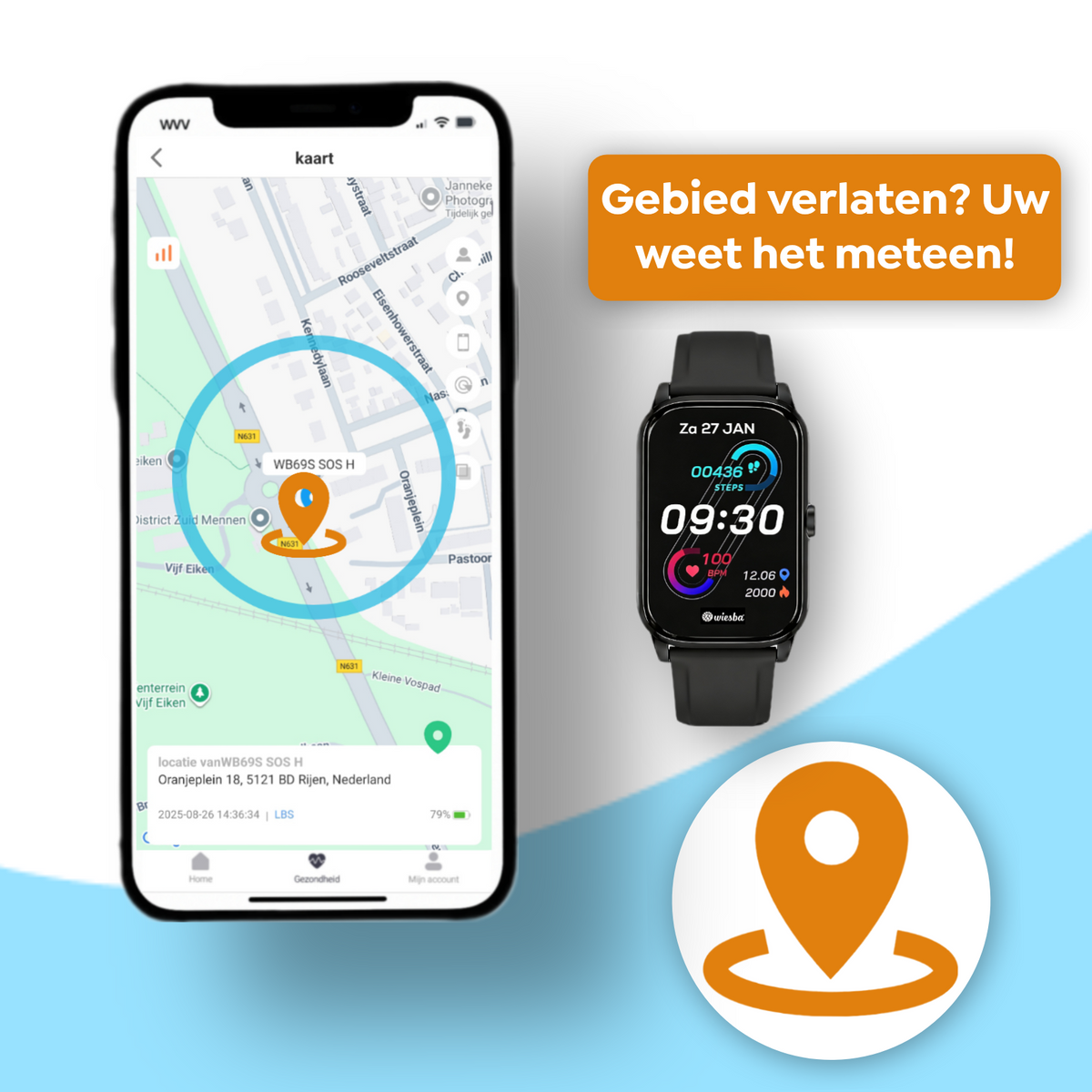 Wiesba Connect senior smartwatch