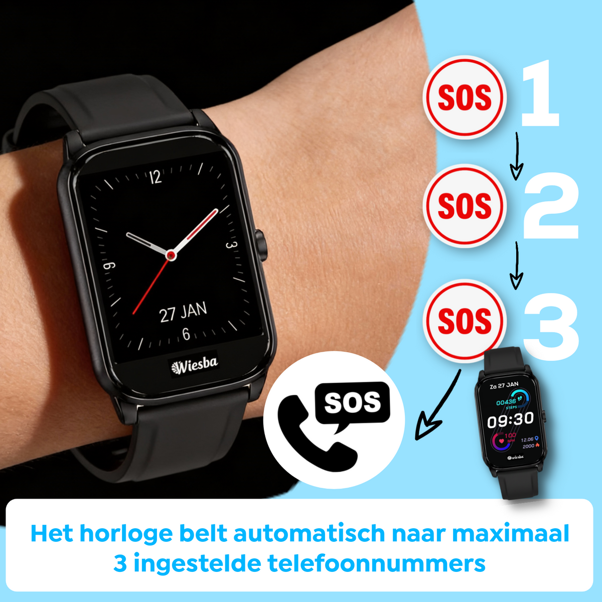Wiesba Connect senior smartwatch