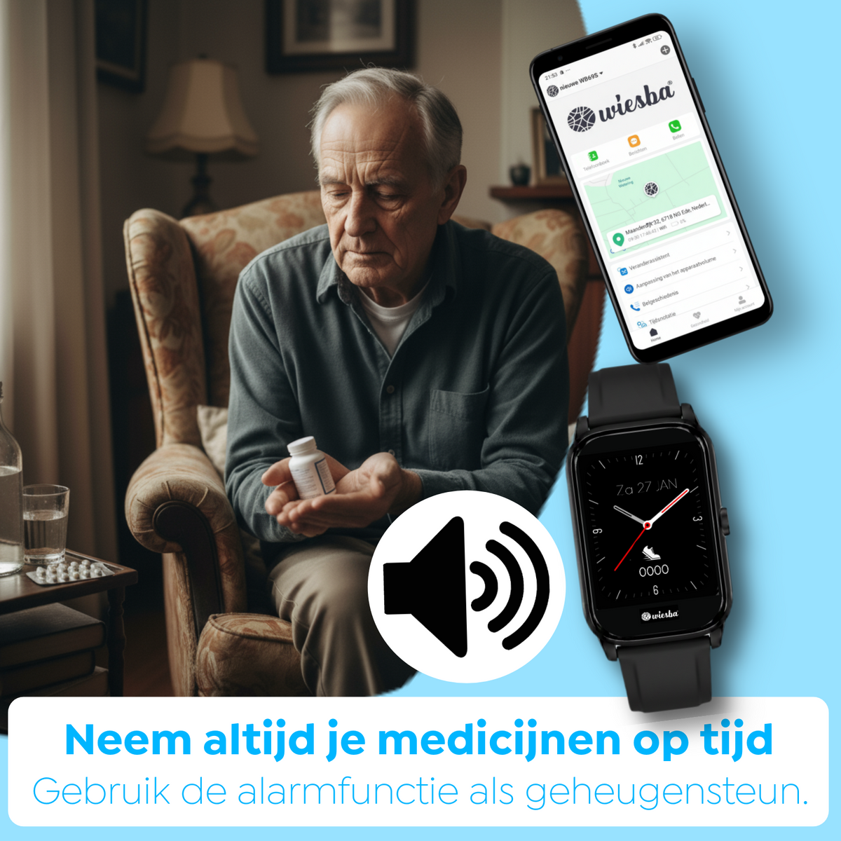 Wiesba Connect senior smartwatch