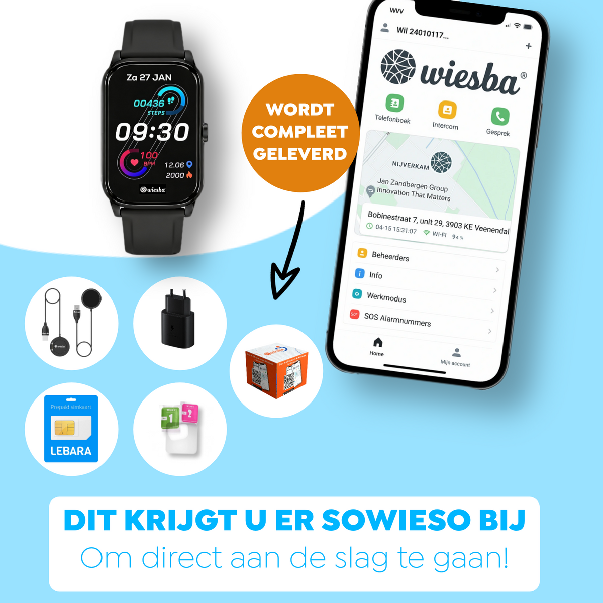 Wiesba Connect senior smartwatch