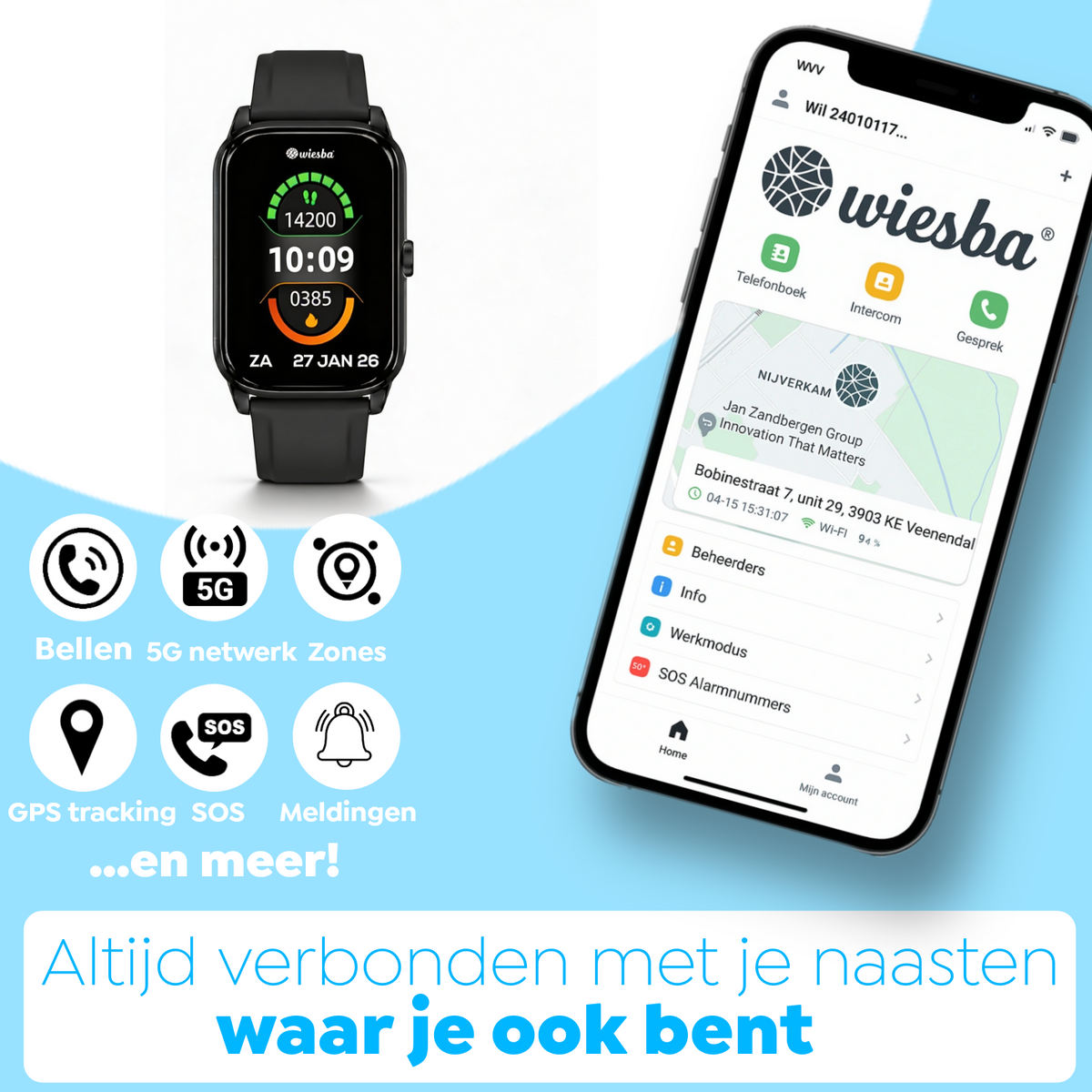Wiesba Connect senior smartwatch